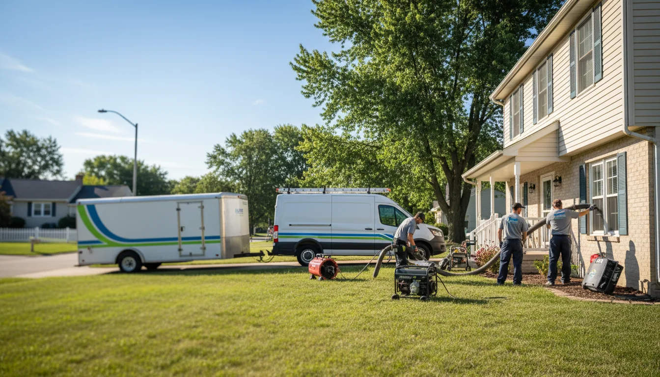 Flooded Basement Restoration And Cleanup With Repair in Jefferson City, MO near me